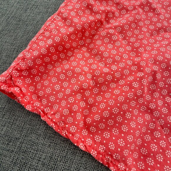Old Navy Swing‎ Dress Large Coral  Color Sleeveless Split Neck Rayon/Viscose - Picture 6 of 10